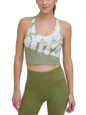 DKNY Womens Cropped Racerback Tank Top
